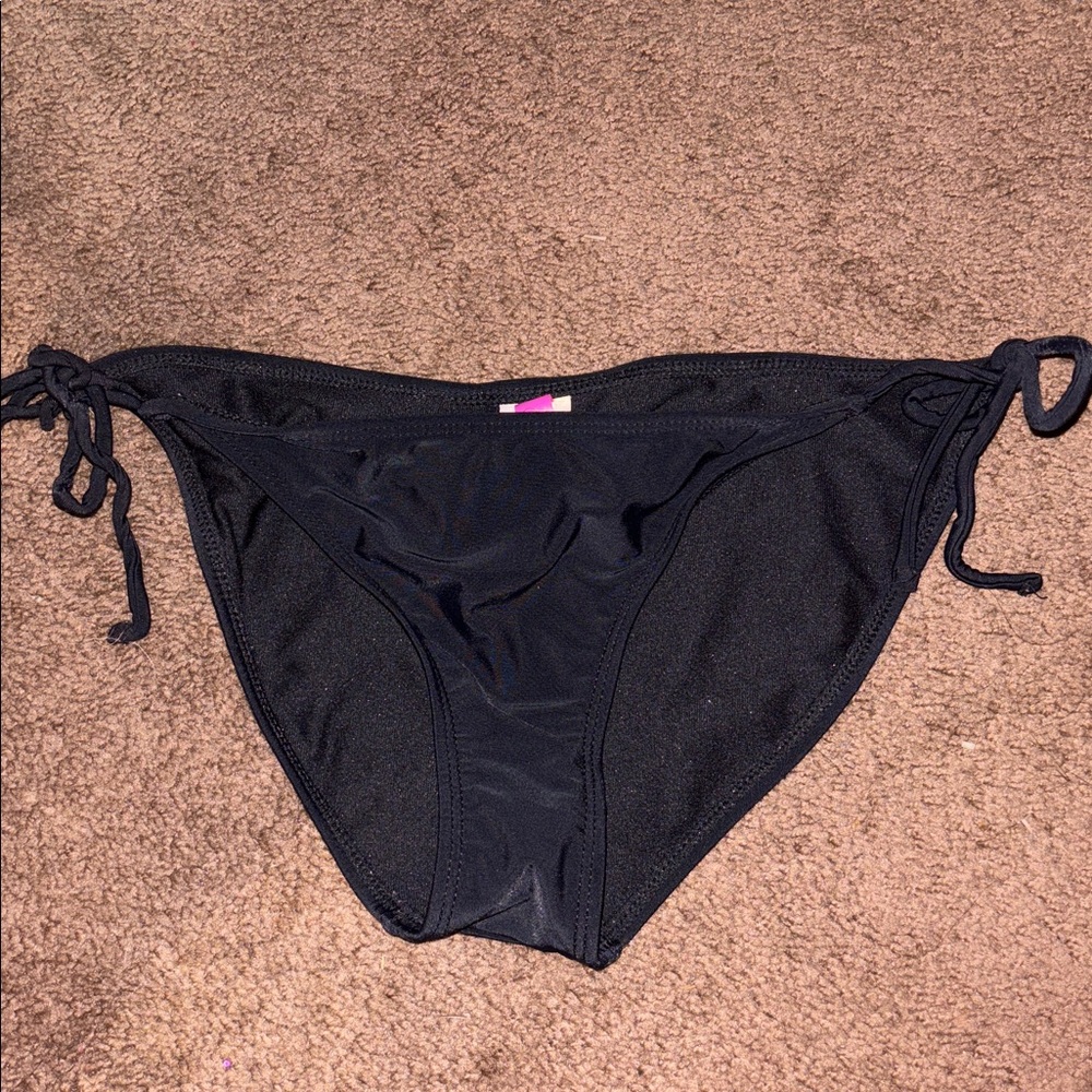 Black Bikini Bottom with Side Ties